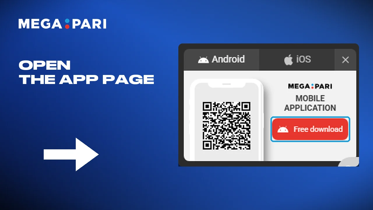 Tapping download takes you to the Megapari install page