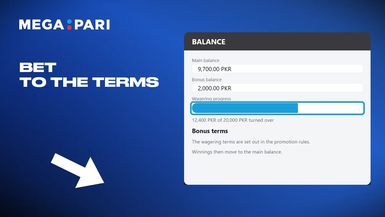 Bets that follow the rules move the winnings to the real balance