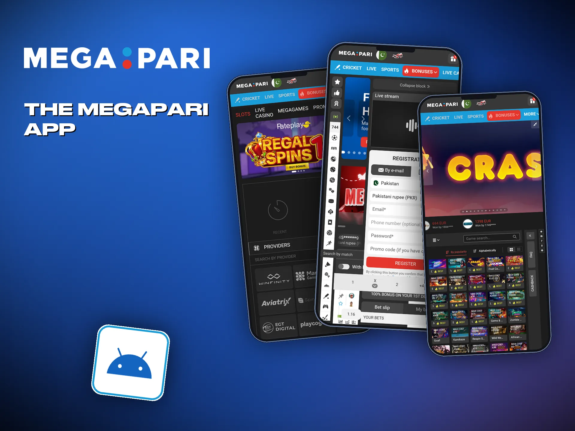 The APK from the official site installs the Android app