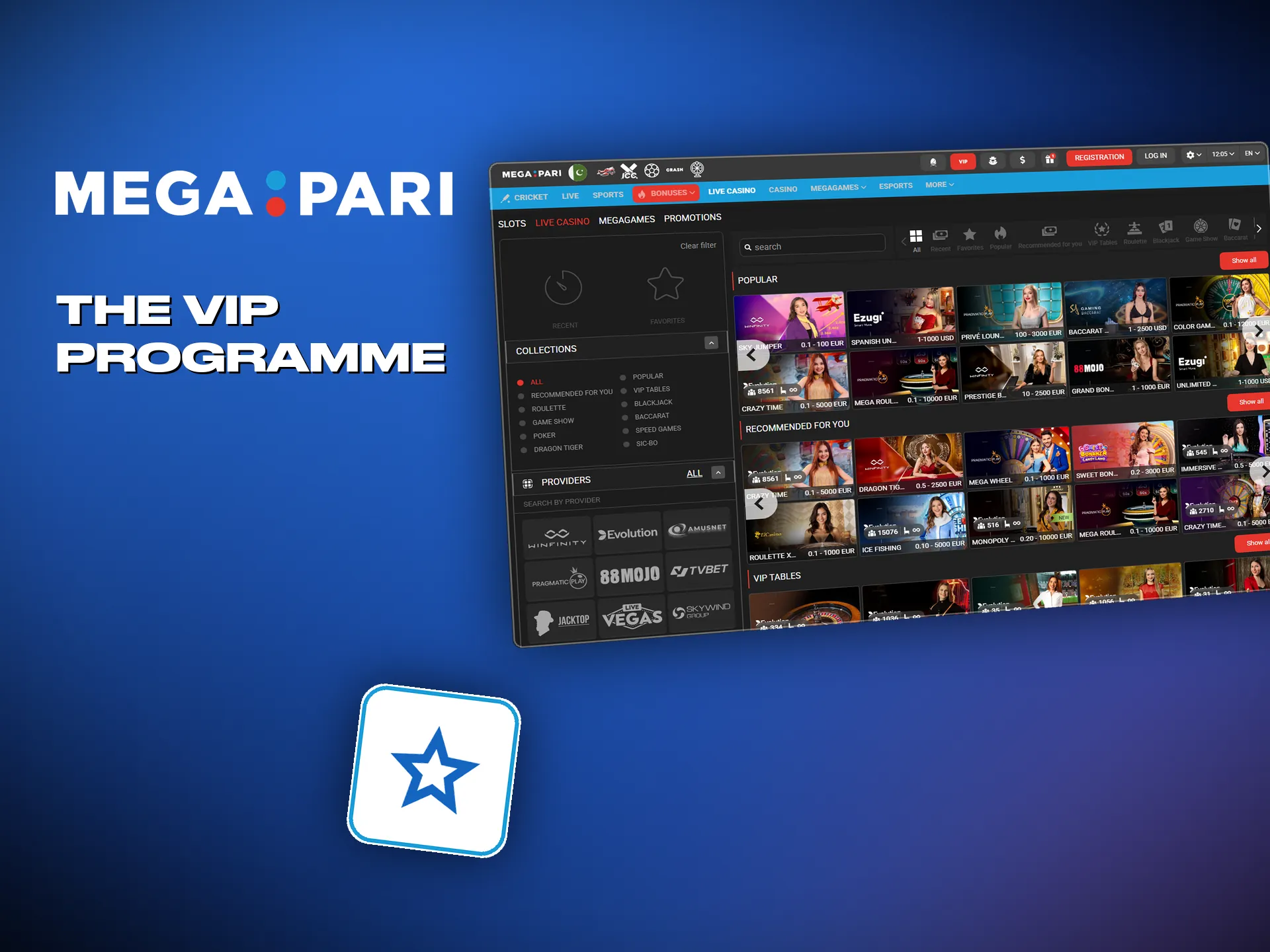 The VIP programme pays back the players who come back