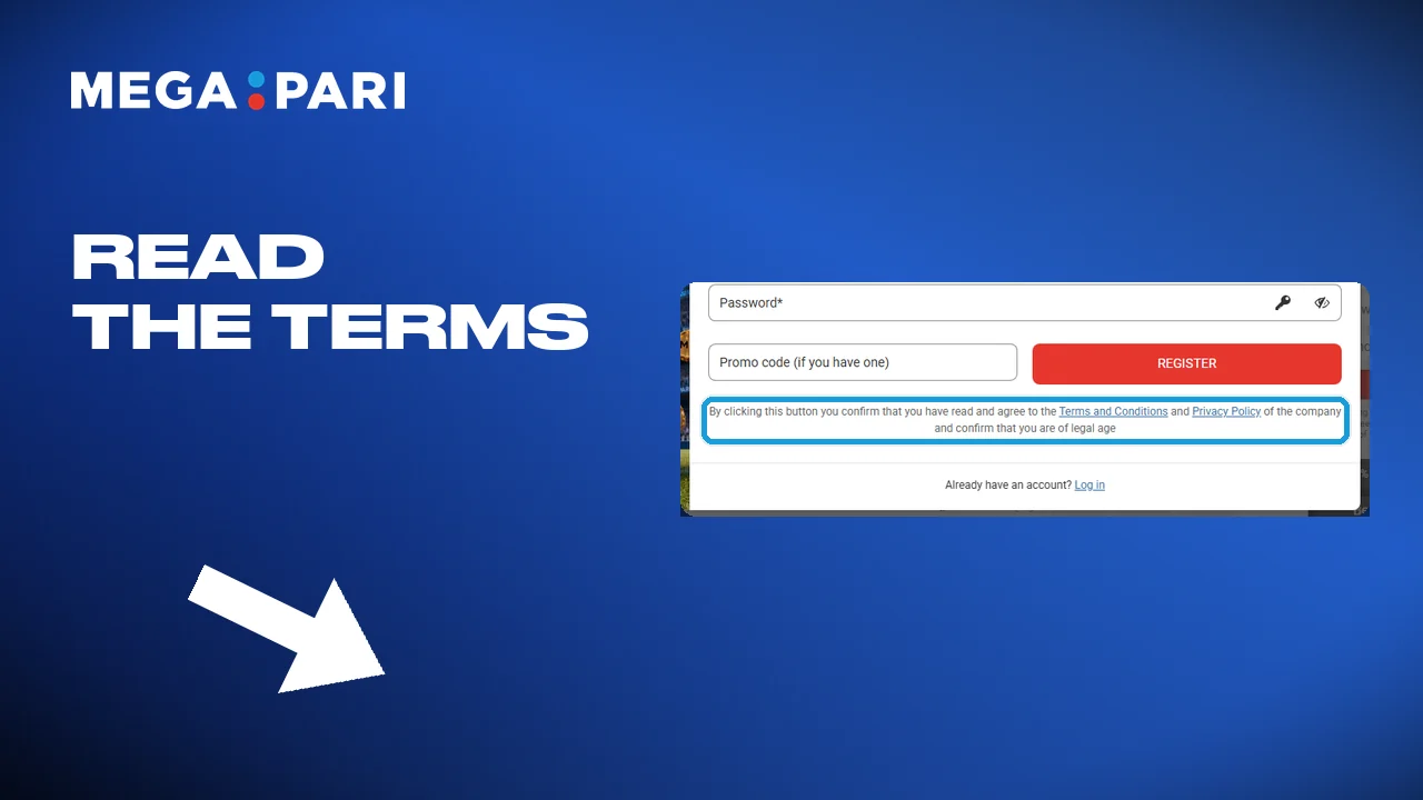 Read the terms and tick the box