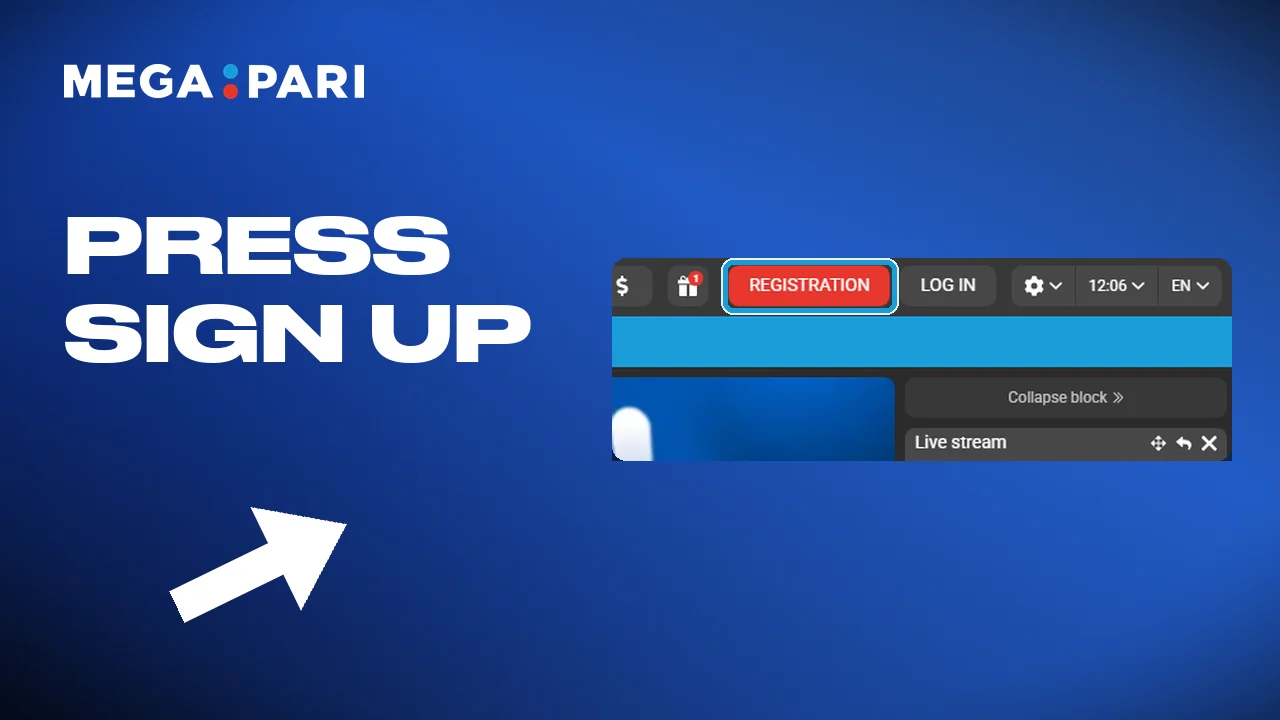Tapping sign up opens the form